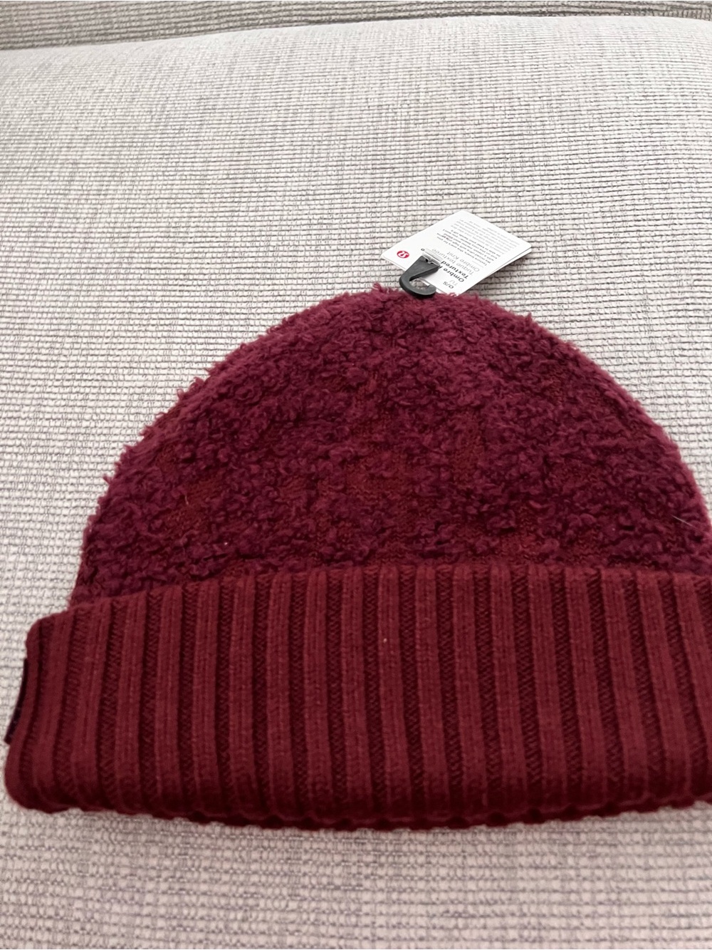 lululemon athletica Women's Ribbed Cuff Knit Beanie - Burgundy